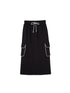DIDDI MODA Retro Colorblock Embroidered Hoodie Skirt Set