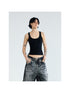 Peoplesense Solid Color Slim Fit Cotton Spandex Vest