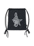 Musical Note Polka Dot Print Drawstring Backpack