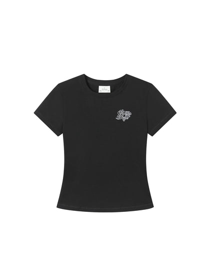 Achihara Summer Slim Fit Waist Defining Cotton T Shirt