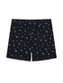 Black Floral Shorts Lace Loungewear Stretchy Hot Pants