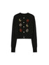 DIDDI MODA Starry Moon Knit Cardigan Wavy Suede Skirt Set