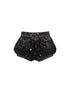ARIADNAw Y2K Punk Puff Shorts Industrial Denim Patchwork Bloomers
