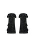 ARIADNAw Ariadnaw Punk Rock Low Rise Leather Shorts With Wool Leg Warmers