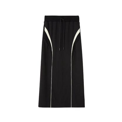 DIDDI MODA Oversized Hoodie Skirt Set Cozy Drop Shoulder Casual Outfit