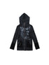 ARIADNAw Punk Print Hooded Sweatshirt Spring Women Long Sleeve Top