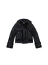 ARIADNAw Vintage Punk Double Zip Leather Jacket With Wool Lining For Women