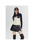 DIDDI MODA Retro Dual Zip Colorblock Knit Sweater