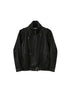 DIDDI MODA Oversized Retro Pu Leather Jacket With Quilted Detailing