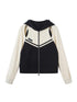DIDDI MODA Hollow Out Zip Hoodie Vintage Knit Top Womens Spring