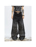Vintage Washed Loose Straight Gradient Jeans