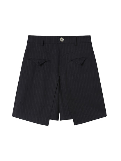 DIDDI MODA Banana Striped Loose Fit Shorts