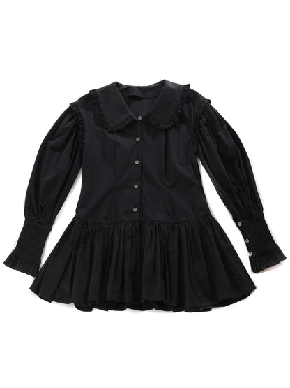 Sweet Mi Sweet Spice Moonlight Cotton Shirring Blouse