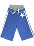 Loose Star Drawstring Joggers Wide Leg Cropped Pants