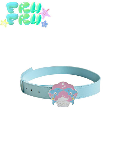 Frufru Gulu Dolphin Shell Cute Belt Decor Green Apple