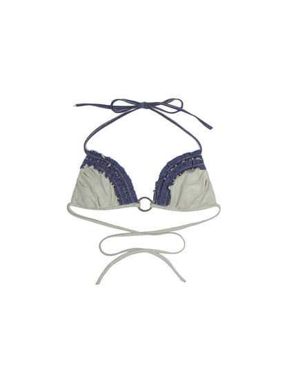 ARIADNAw Punk Crinkle Bikini Y2k Summer Edge