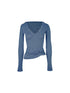 STRIKE A POSE Lazy V-Neck Hooded Long Sleeve Sunshade Top