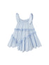 DIDDI MODA Whimsy Bunny Ear Ruffled Pinafore Dress