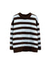 DIDDI MODA Cozy Loop Knit Stripe Sweater