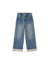 DIDDI MODA Classic Cotton Blend Tee With Slim Fit Jeans Set