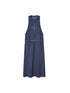 DIDDI MODA Silver Starry Halter Maxi Dress With Metallic Studs