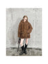 Soft Curly Faux Fur Hooded Coat