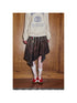 DIDDI MODA Plaid Gradient Asymmetrical Skirt