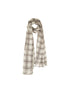 Summer New Floral Print Brown White Scarf For Women