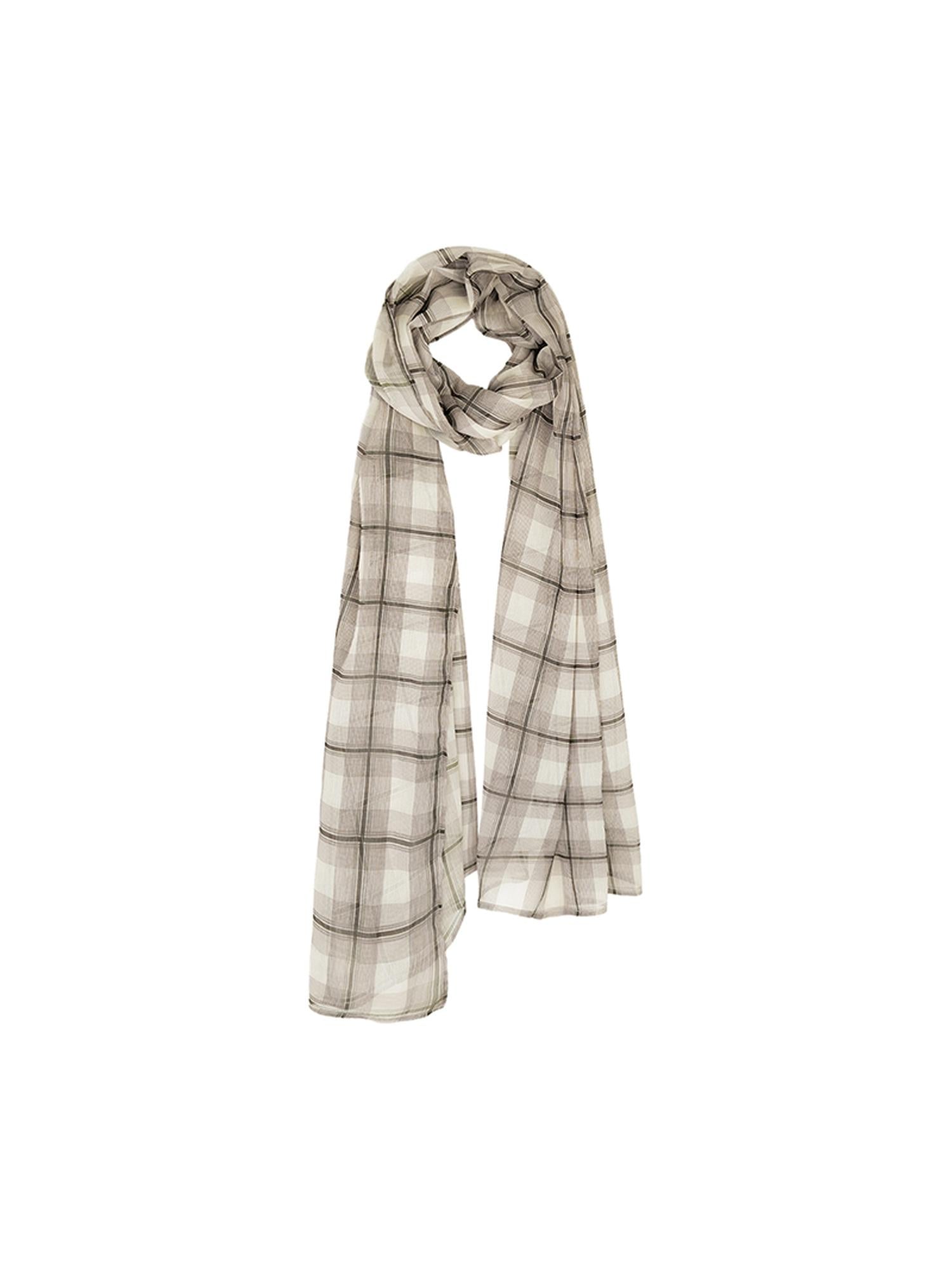 STRIKE A POSE Summer New Floral Print Brown White Scarf For Women