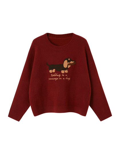 DIDDI MODA Cozydachshund Knit Sweater
