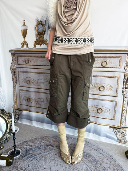 DoublePunch Vintage Biker Washed Cargo Women&