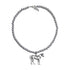 nit alcove Unique Original Design Resin Chain Pearl Inlay Unisex Silver Fashion Necklaces