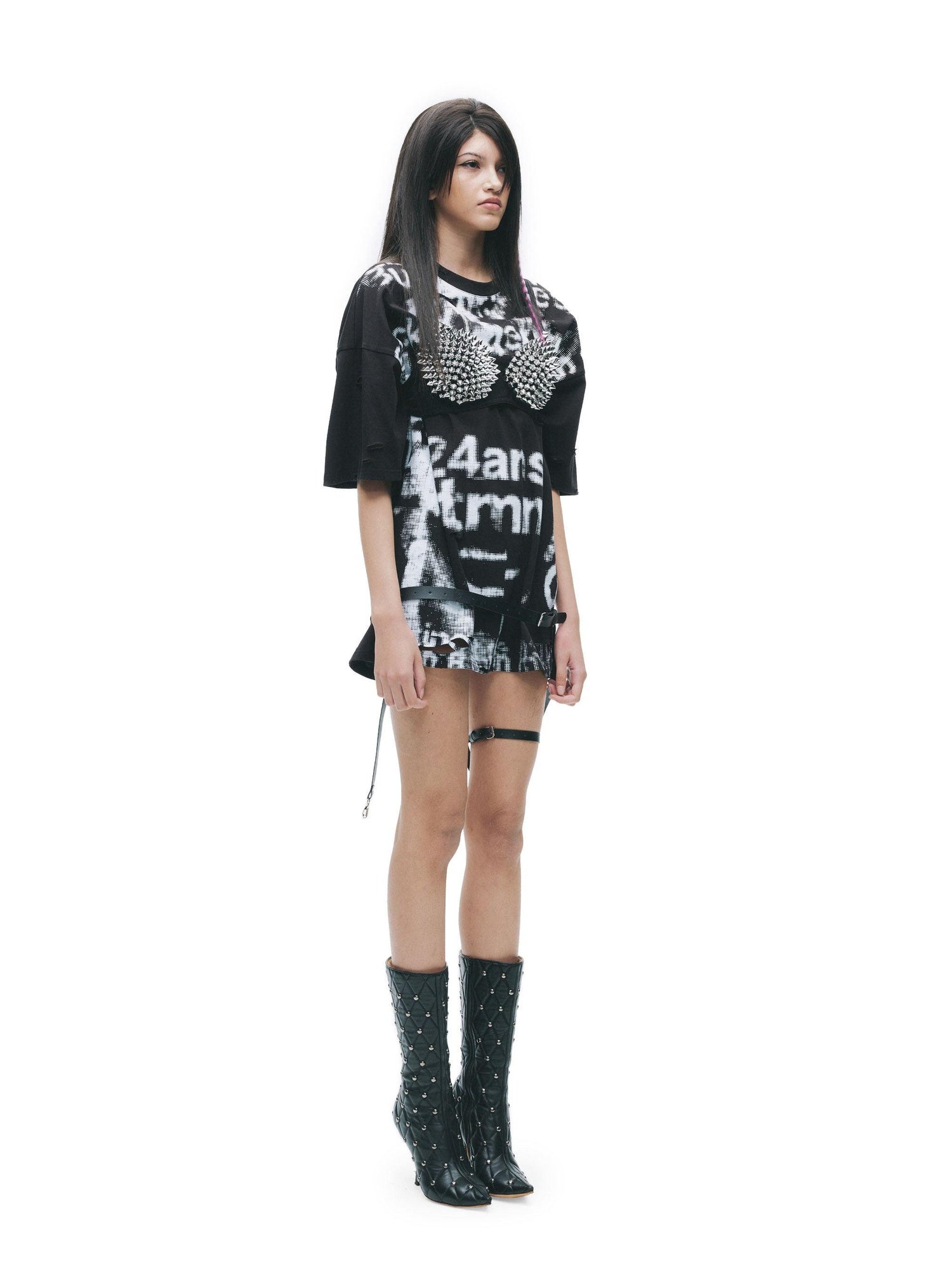 24ans 100 Percent Cotton Non Fade Loose Crew Neck Unisex Printed Short Sleeve T-Shirts