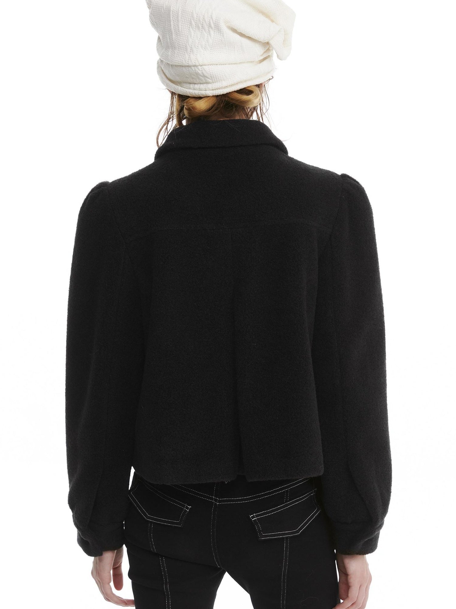 nit alcove Vestes courtes pour femme en fausse laine d&