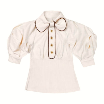 nit_alcove_Slimming_Cute_Loose_Folded_Princess_Short_Sleeve_Unisex_Shape_Retaining_Blouses_MISSTT