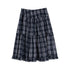 NAPSNAPS_Blue_Plaid_Ruffle_Hem_High_Waist_Pleated_Patchwork_Women&