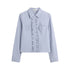 NAPSNAPS_Ruffle_Trim_Pleated_Point_Collar_Patch_Pocket_Women&