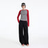 RUN TO THE FUTURE Minimalist Low Rise Wide Leg Long Vintage Black Straight Fit Straight Pants
