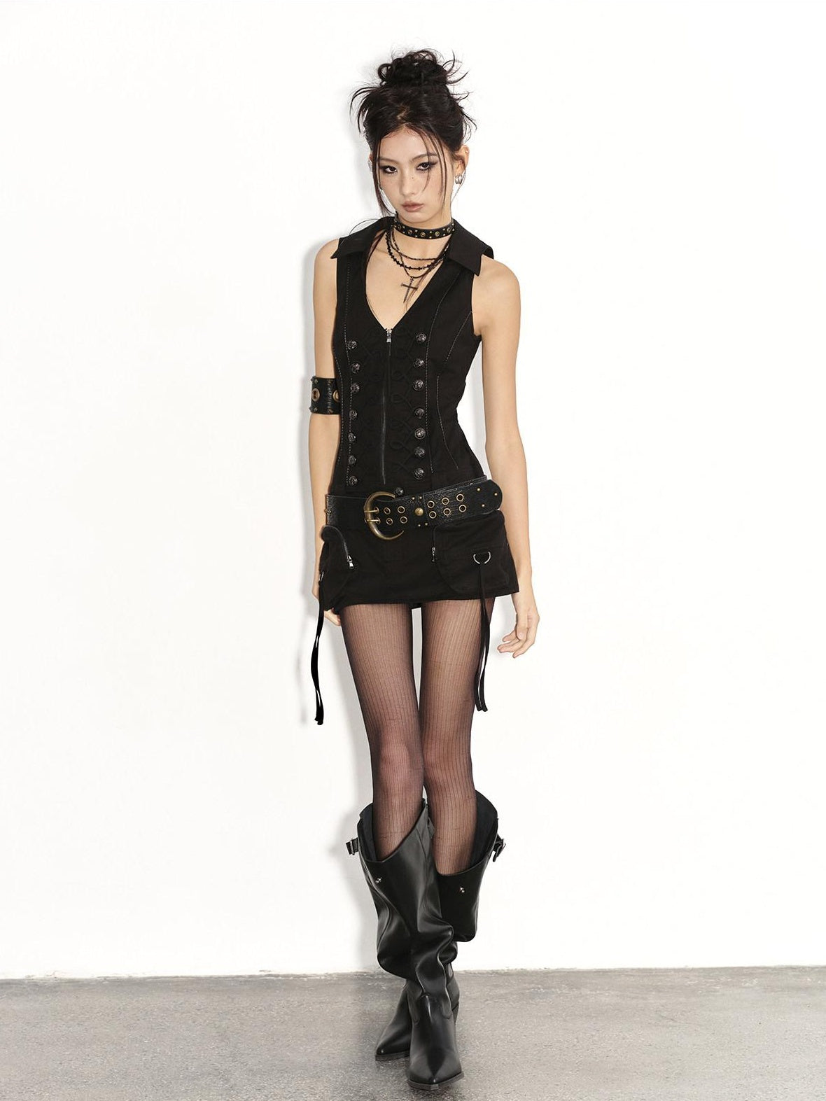 Low pixel Sleek Black Versatile Waist Belt Women 94Cm Adjustable Fashion Belts