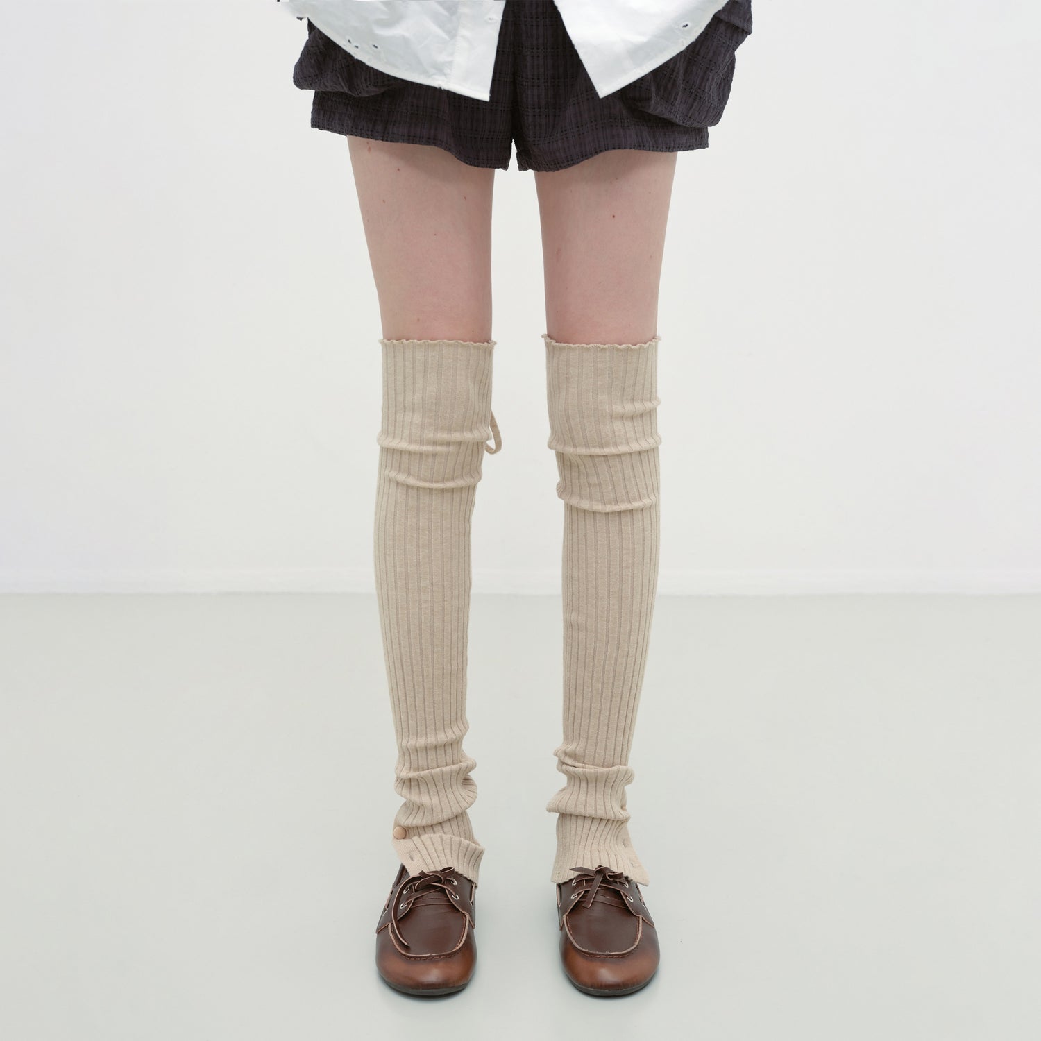 RUN_TO_THE_FUTURE_Soft_Viscose_Blend_High_Tube_Minimal_Over_The_Knee_For_Women_Solid_Leg_Warmers_MISSTT