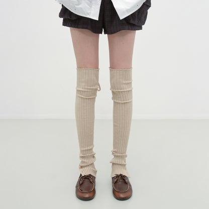 RUN_TO_THE_FUTURE_Soft_Viscose_Blend_High_Tube_Minimal_Over_The_Knee_For_Women_Solid_Leg_Warmers_MISSTT
