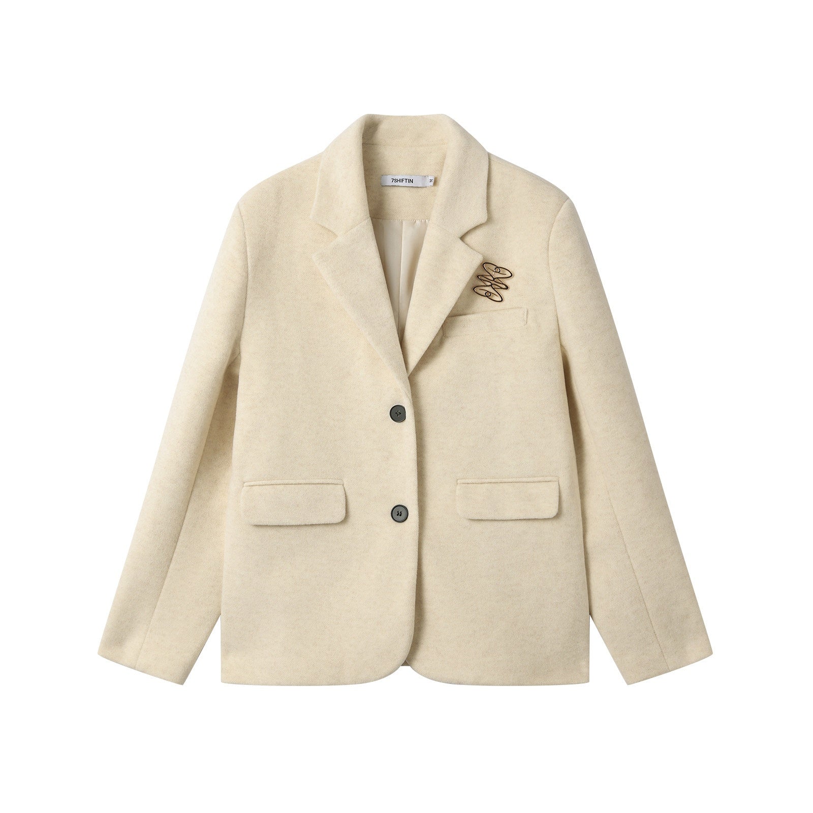 7Shiftin_Versatile_Notched_Lapel_Long_Sleeve_Women_Casual_Solid_Color_Yellow_Blazers_MISSTT