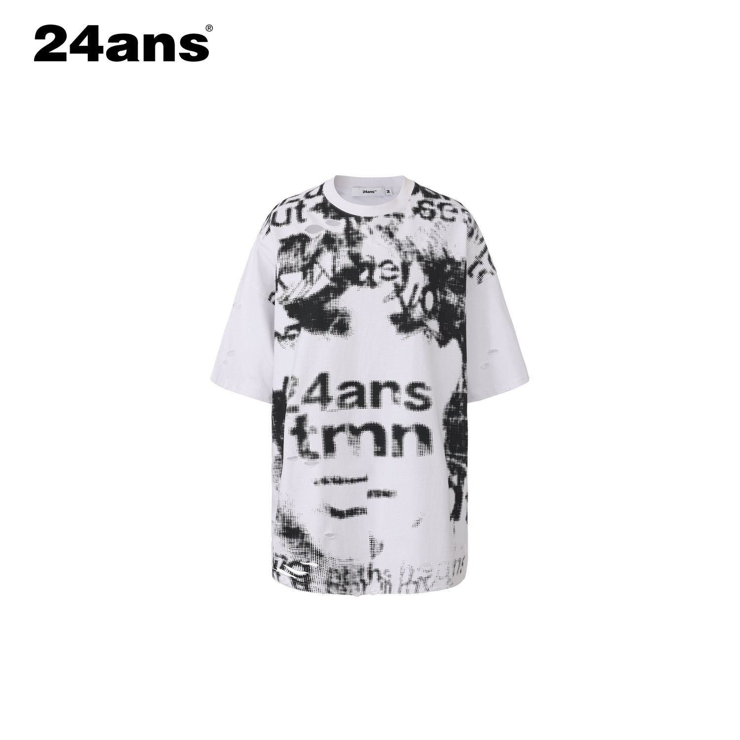 24ans_100_Percent_Cotton_Non_Fade_Loose_Crew_Neck_Unisex_Printed_Short_Sleeve_T-Shirts_MISSTT
