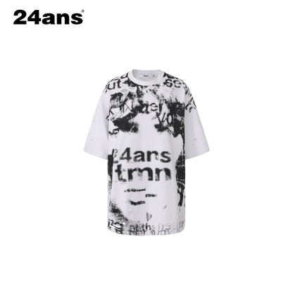 24ans_100_Percent_Cotton_Non_Fade_Loose_Crew_Neck_Unisex_Printed_Short_Sleeve_T-Shirts_MISSTT