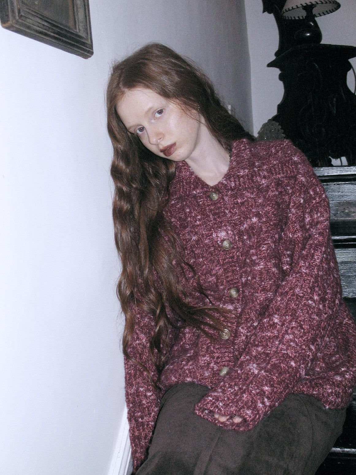 Dorydory Raspberry Red Heavily Crafted Thick Outerwear Women&