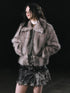 Fur Trim Detachable Hem Trench Coat