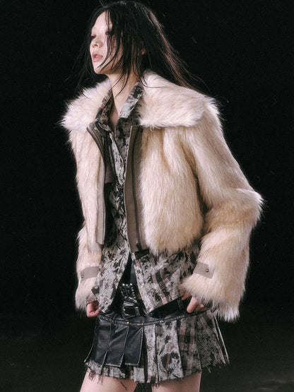 Fur Trim Detachable Hem Trench Coat