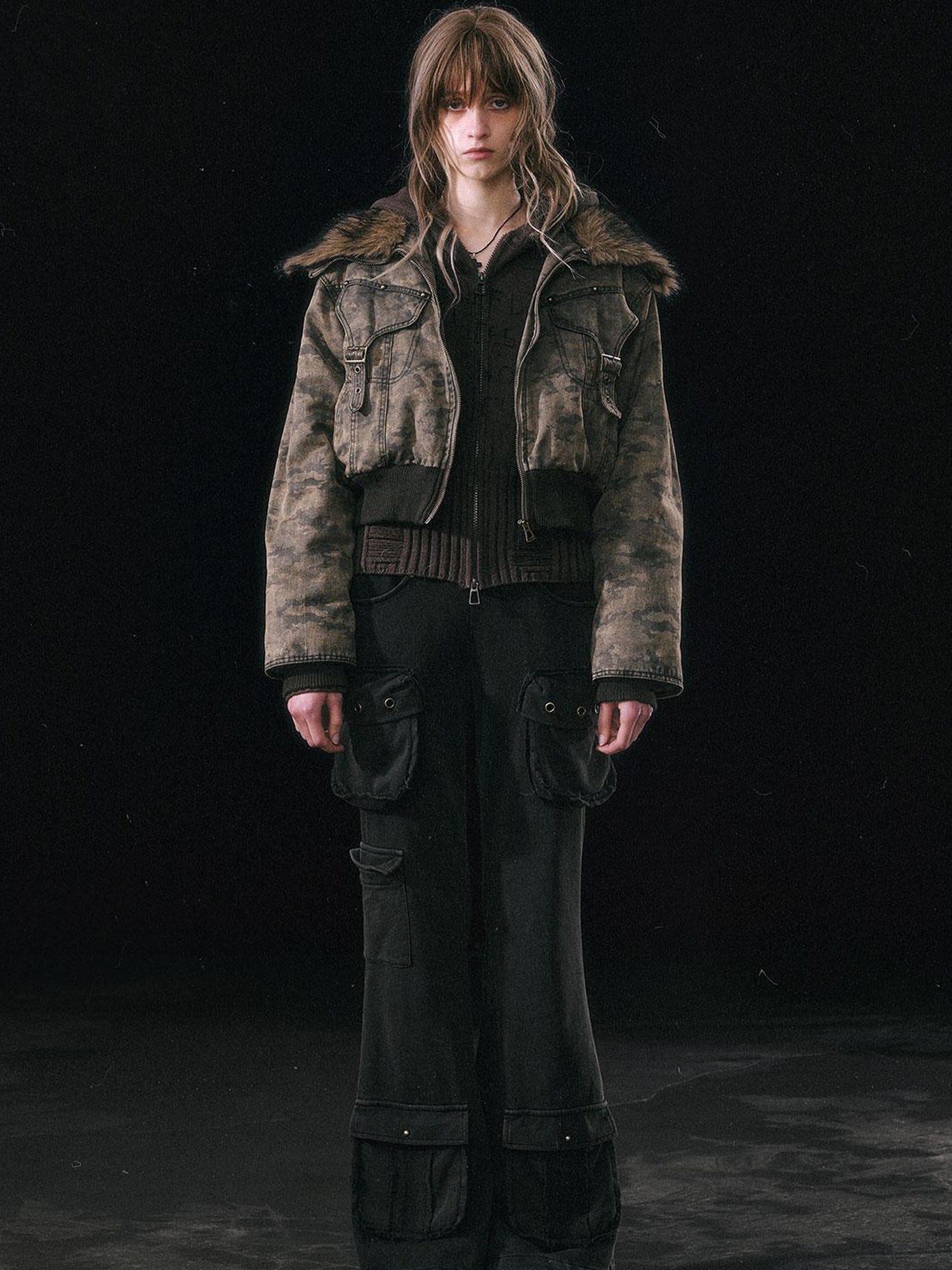 Update c Military Knit Cargo Pants With Wide Waistband
