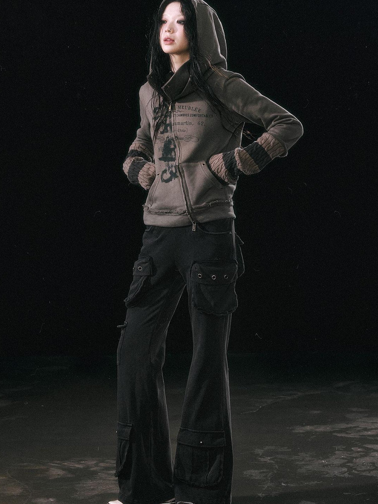 Update c Military Knit Cargo Pants With Wide Waistband