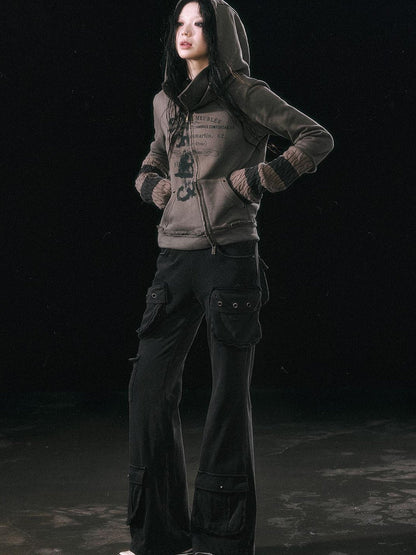 Update c Military Knit Cargo Pants With Wide Waistband